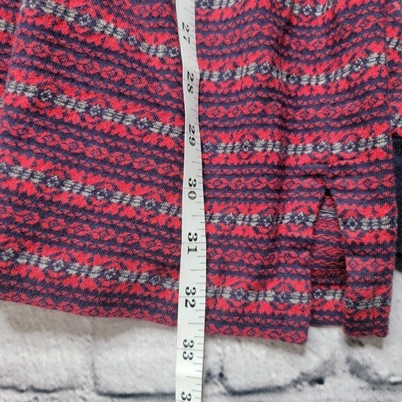 Vintage Polo By Ralph Lauren 100% Cotton Red Blue Sweater Size L - Picture 11 of 12